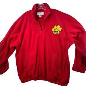 Vintage 90's Mizzou University of Missouri Tigers 1/4 Zip Sweatshirt Men's XL